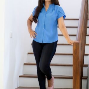 B52 Cross over sleeve blouse