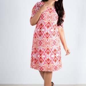 D32 Divided Sleeve Aline Dress