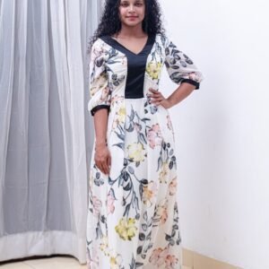 D34 Floral Maxi Dress