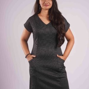 D29 Magyar Sleeve ponty Dress