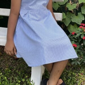 G02 Back V Neck Kids Frock