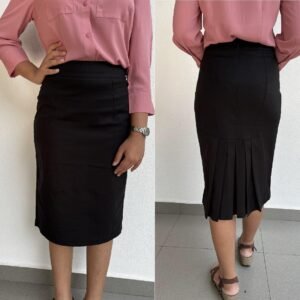 S10 Back Pleated Tight Skirt